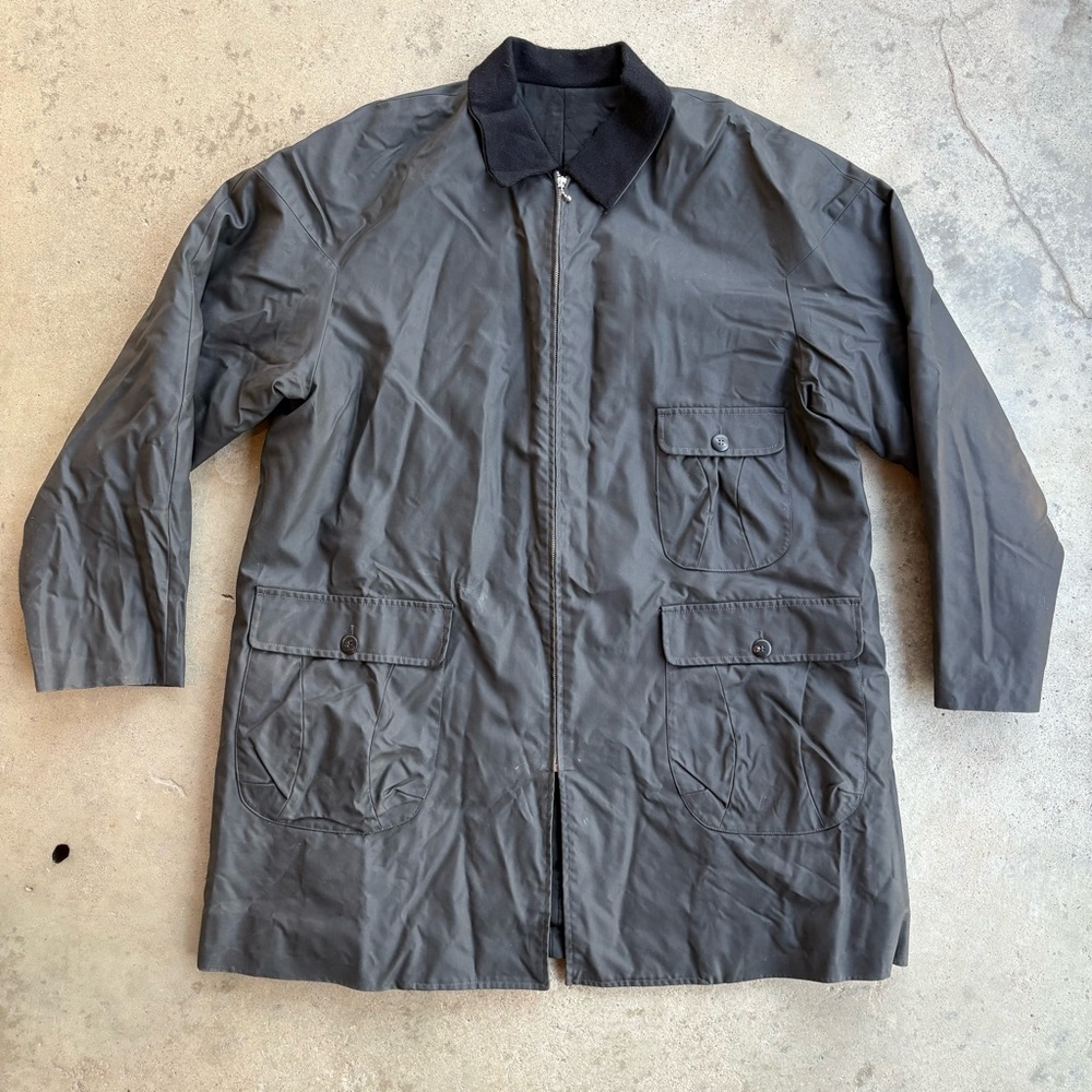 Giuliano Fujiwara Trench Coat Black Men's Made in Italy